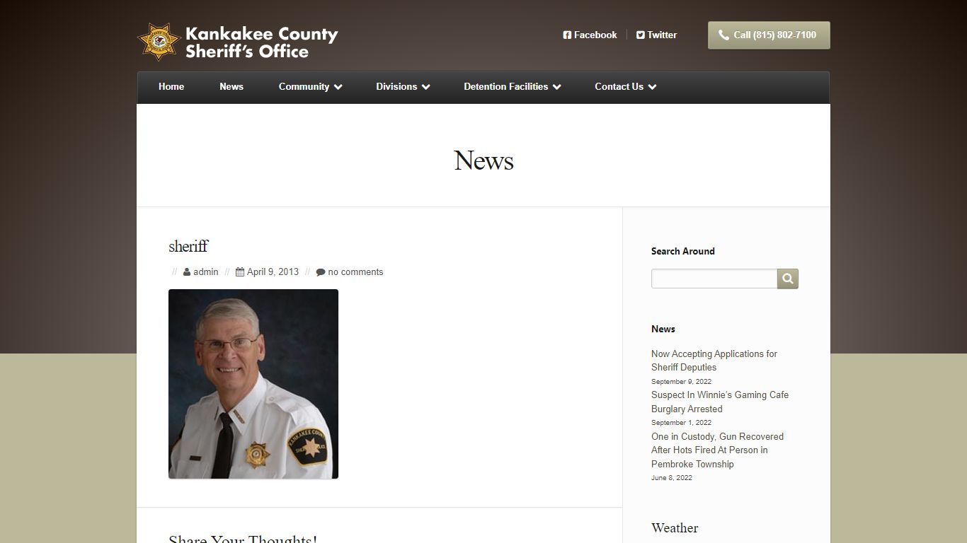 sheriff | Kankakee County Sheriff